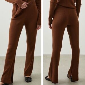 🌺Rails Jules Brown Ribbed Flare Pants